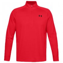 Under Armour Tech 1/2 Zip Long Sleeve - Red - XL
