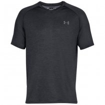 Under Armour Tech V-Neck Short Sleeve - Black - S - Regular