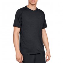 Under Armour Tech V-Neck Short Sleeve - Black - XL - Regular