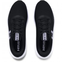 Under Armour Womens UA Charged Pursuit 3 Running Shoes - Black / White - 7