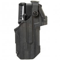 BLACKHAWK T-Series L3D LB RDS Duty Holster Matte Glock 17/19/22/23/31/32/45/47 TLR-1/2 - Black
