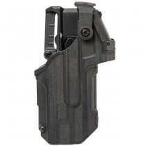 Blackhawk T-Series L3D LB RDS Duty Holster Glock 17/19/22/23/31/32/45/47 TLR-1/2 RH - Black