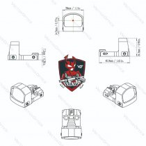 Vector Optics Frenzy-S 1x17x24 MIC 3 MOA Red Dot - Dark Earth