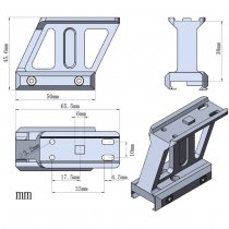 Vector Optics 1.5" Profile Cantilever Picatinny Riser Mount