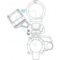 Scalarworks KICK/02 Offset Mount RMR/SRO - Left Handed