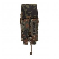 Clawgear 5.56mm Single Mag Stack Flap Pouch Core - Flecktarn