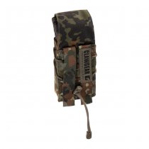 Clawgear 5.56mm Single Mag Stack Flap Pouch Core - Flecktarn