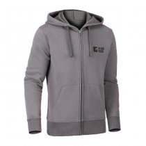 Clawgear CG Logo Zip Hoodie - Wolf Grey - 3XL