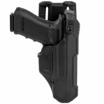 Blackhawk T-Series L3D NLB Duty Holster Glock 17/19/22/23/31/32/45/47 - Black