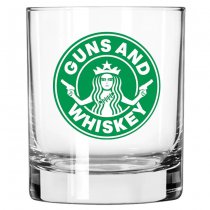 Lucky Shot Americana Whiskey Glass - Guns & Whiskey