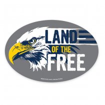 Lucky Shot Oval Magnet - Land Of The Free