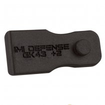 IMI Defense Magazine Extension +2 Glock 43 - Black