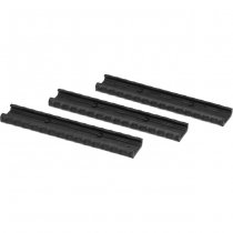 Manta 6 Inch Very Low Profile Rail Guard 3-Pack - Black