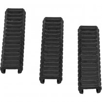 Manta 6 Inch Very Low Profile Rail Guard 3-Pack - Black