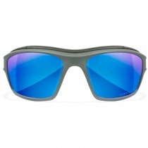 Wiley X Ozone Captivate Polarized Blue Mirror - Grey