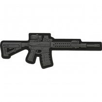 M-Tac AR-15 3D Rubber Patch - Dark Grey
