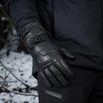 M-Tac Leather Winter Gloves - Black - L