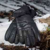 M-Tac Leather Winter Gloves - Black - L