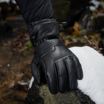 M-Tac Leather Winter Gloves - Black - M