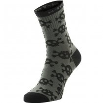 M-Tac Lightweight Socks Pirate Skull Mk.3 - Olive 39-42