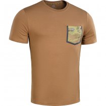 M-Tac Pocket T-Shirt 93/7 - Coyote - 3XL
