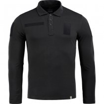 M-Tac Tactical Polo Shirt Long Sleeve 65/35 - Black - 3XL