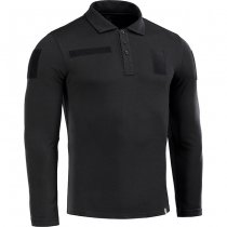 M-Tac Tactical Polo Shirt Long Sleeve 65/35 - Black - XS