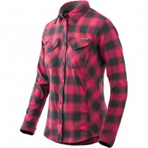 Helikon Marigold Woman's Shirt - Coral Crimson Checkered