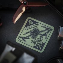M-Tac Sticker Drones Zone Small - Ranger Green