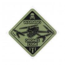 M-Tac Sticker Drones Zone Small - Ranger Green