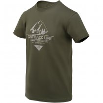 Helikon T-Shirt Outback Life - Taiga Green - L