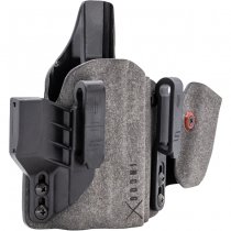 Safariland INCOGX IWB Holster Glock 17/19 RedDot & Compact TacLight - Mag Caddy - Grey - Right