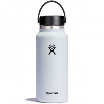 Hydro Flask Wide Mouth Insulated Water Bottle & Flex Cap 32oz - White