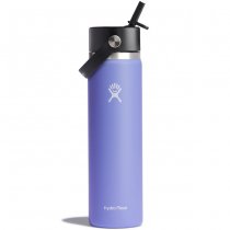 Hydro Flask Wide Mouth Insulated Water Bottle & Flex Straw Cap 24oz - Lupine