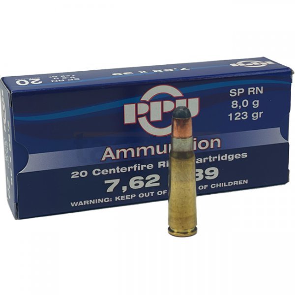 PPU 7.62x39 A-030 123gr SP RN 20pcs