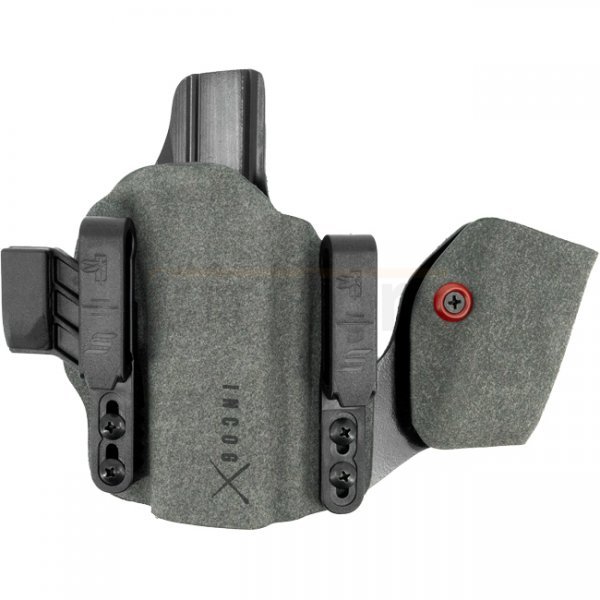 Safariland INCOGX IWB Holster Glock 43X MOS RedDot - Mag Caddy - Grey - Right