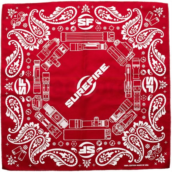 SureFire Bandana 55x55 cm - Red