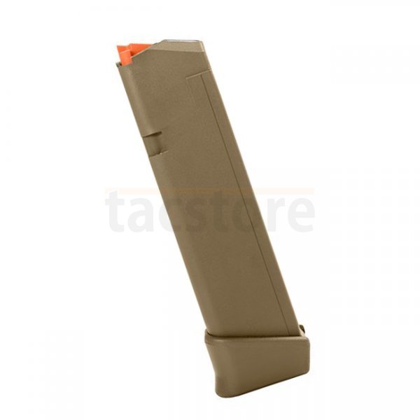 Glock Magazine 19rds G19X / 19 / 26 Orange Follower - Coyote