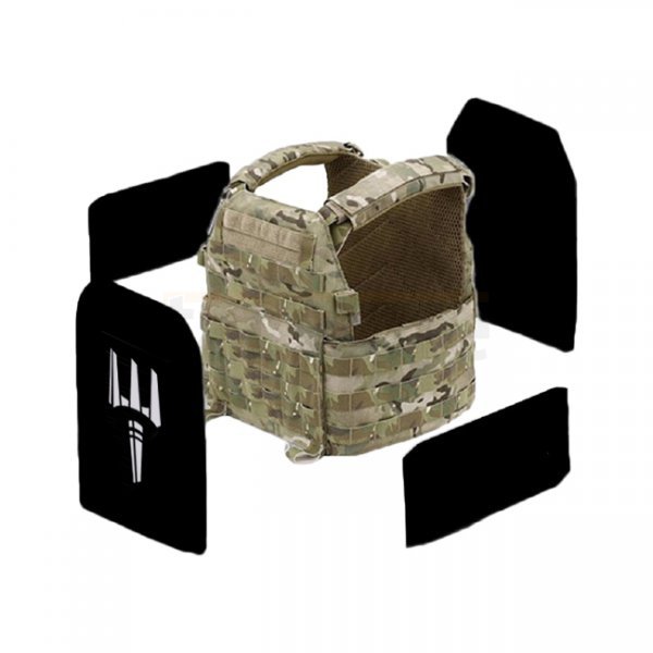 Pitchfork NIJ Level IIIA Warrior DCS Soft Armour Front Back & Sides Set - L