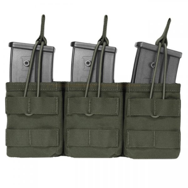 Warrior Triple G36 / SIG 550 Open Magazine Pouch - Ranger Green