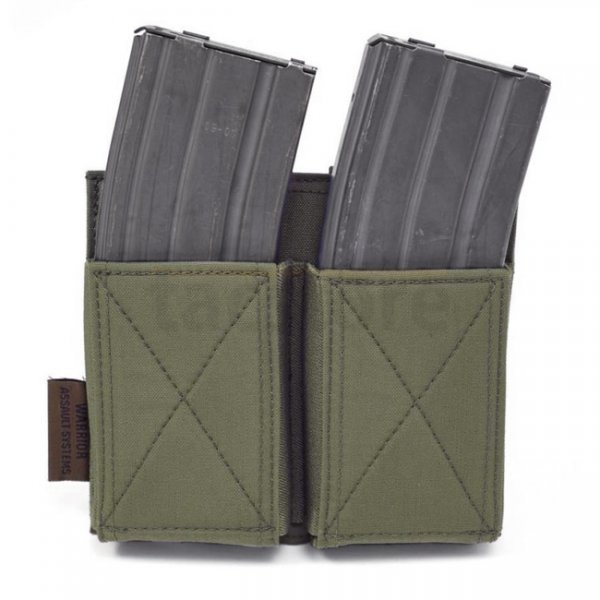 Warrior Double Elastic Magazine Pouch - Ranger Green