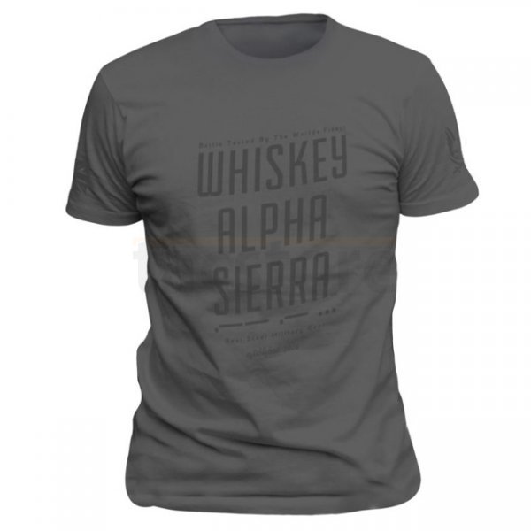 Warrior Whiskey Alpha Sierra WAS T-Shirt - Grey - S