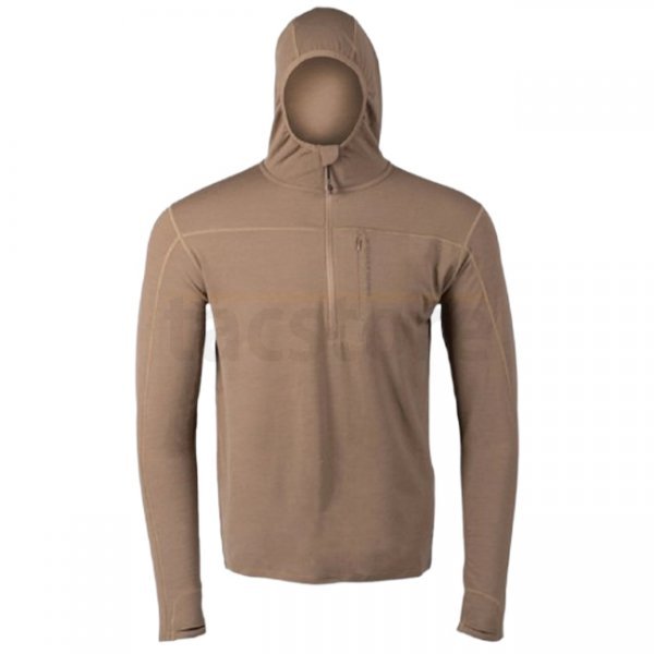 Eberlestock Lochsa 1/4 Zip Merino Hoody - Dark Earth - L