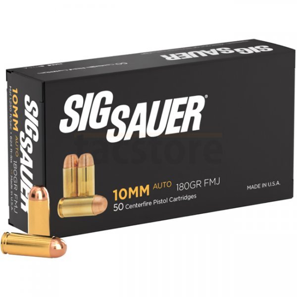 Sig Sauer 10mm 180gr Elite Ball FMJ 50rds