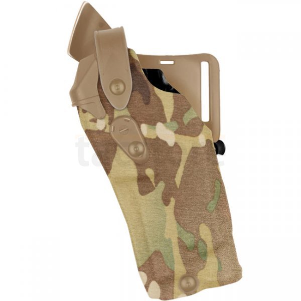 Safariland 6360RDS ALS/SLS Mid-Ride Holster STX Cordura Glock 17 MOS RedDot & TacLight - Multicam - Left