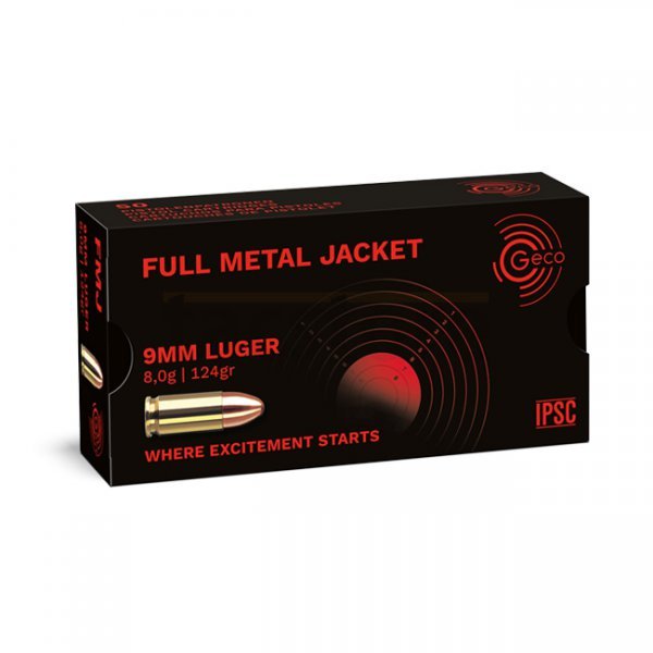 Geco 9mm Luger 124gr FMJ 1000pcs