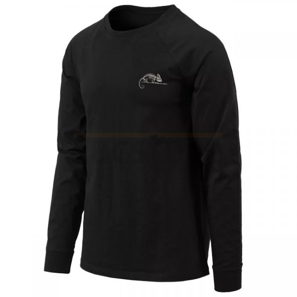 Helikon-Tex T-Shirt Long Sleeve Helikon-Tex Logo - Black - S