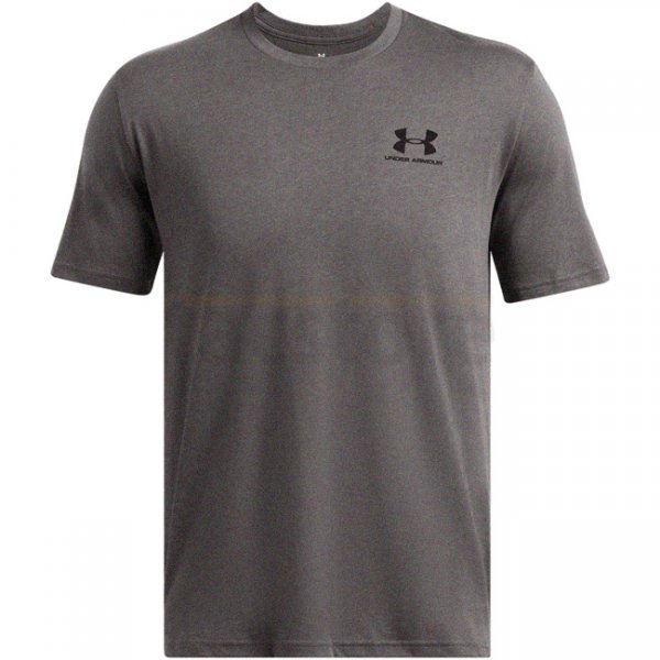 Under Armour Sportstyle Left Chest Short Sleeve Shirt - Charcoal Medium Heather - S