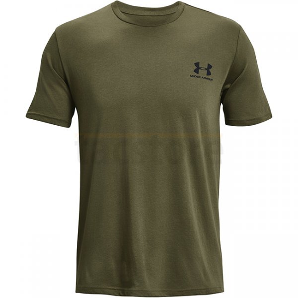 Under Armour Sportstyle Left Chest Short Sleeve Shirt - Marine OD Green - 2XL