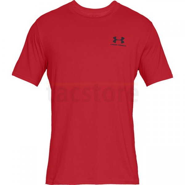 Under Armour Sportstyle Left Chest Short Sleeve Shirt - Red - 2XL